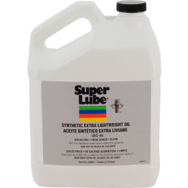 Super Lube Synthetic Extra Lightweight Oil 1 gal Bottle ISO 46 Clear 53040 - Pkg Qty 4