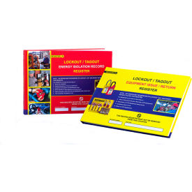 Zing Lockout Register Paper Yellow/Red Pack of 2 7600