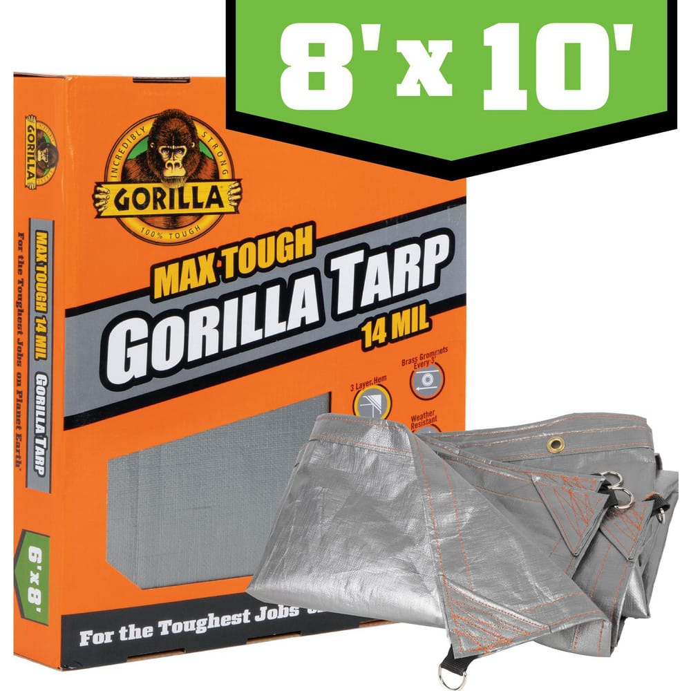 Tarps & Dust Covers; Material: Polyethylene ; Shape: Rectangle ; Length (Feet): 10 ; Width (Feet): 8 ; Width (Inch): 96in ; Grommet: Yes MPN:97051