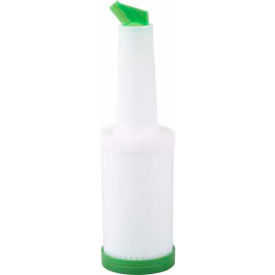 Winco PPB-1G Pour W/Green Spout & Lid 1 Qt. PPB-1G - Pkg Qty 12