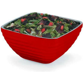 Vollrath® Square Insulated Serving Bowls 4763215 1.8 Quart Dazzle Red 4763215 - Pkg Qty 12