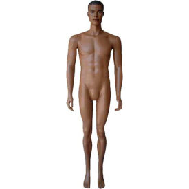 Male Mannequin - Hands by Side Legs Straight - Dark Flesh Tone DARRELL