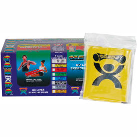 CanDo® Latex Free Pre-Cut Exercise Band X-Light Yellow 48