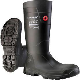 Dunlop®FieldPro Purofort® Full Safety Knee Boots Steel Toe Size 3 Charcoal LJ2JK0103