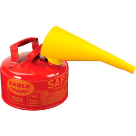 Eagle Type I Safety Can - 1 Gallon with Funnel - Red UI10FS