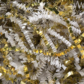 GoVets™ Crinkle Paper Blends 10 lbs. White/Gold 77964B31