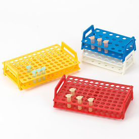 Wireless MicroTube Rack with Handles For 1.5mL and 2.0mL Microcentrifuge Tubes 24-Place White 456345W