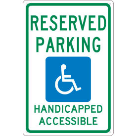 NMC TM197G Traffic Sign Reserved Parking Van Accessible 18