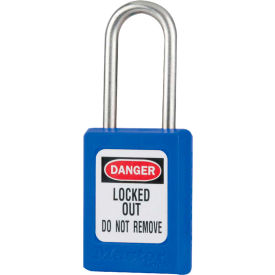 Master Lock® Thermoplastic Zenex™ S33BLU Snap Lock Safety Padlock 1-3/8