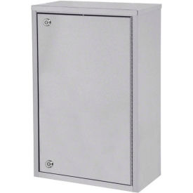 Omnimed® Stainless Steel Large Single Door Narcotic Cabinet with 4 Shelves 16
