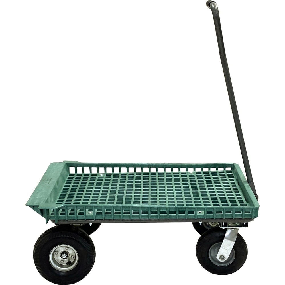 Bar, Panel & Platform Trucks, Truck Type: Garden Cart , Load Capacity: 250 lb , Platform Profile: Lipped , Platform Style: Perforated , Height (Inch): 21-1/2  MPN:CART-883G-P (KT