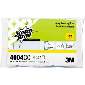 Scotch-Brite™ PROFESSIONAL Easy Erasing Pad 4004 2.8 x 4.5 Blue/White 12/Carton 55658