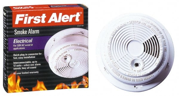Smoke & Carbon Monoxide (CO) Alarms, Alarm Type: Smoke , Sensor Type: Ionization , Mount Type: Ceiling, Wall , Interconnectable: Interconnectable  MPN:9120B