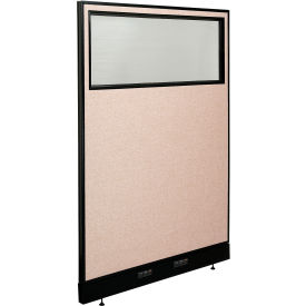 Interion® Electric Office Partition Panel with Partial Window 48-1/4