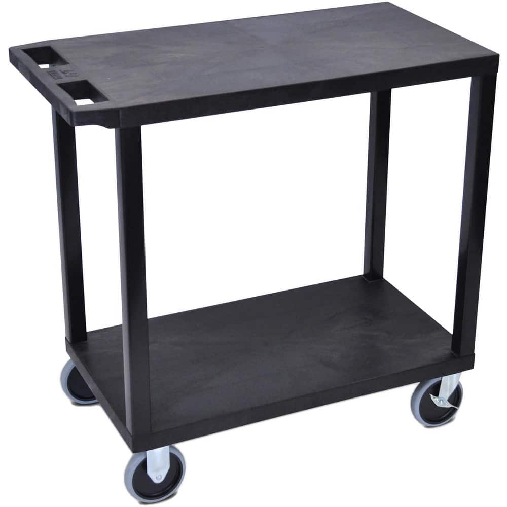 Carts, Cart Type: Flat Shelf Cart , Assembly: Assembly Required , Caster Size: 5 in , Load Capacity (Lb. - 3 Decimals): 500.000 , Color: Black  MPN:EC22HD-B