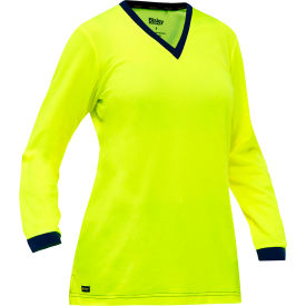 Pip Global Bisley® Women's Long Sleeve Shirt L Hi-Vis Yellow 310W6118-Y/L