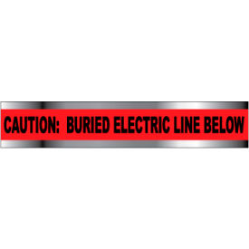 Detectable Underground Warning Tape - Caution Buried Electric Line Below - 2