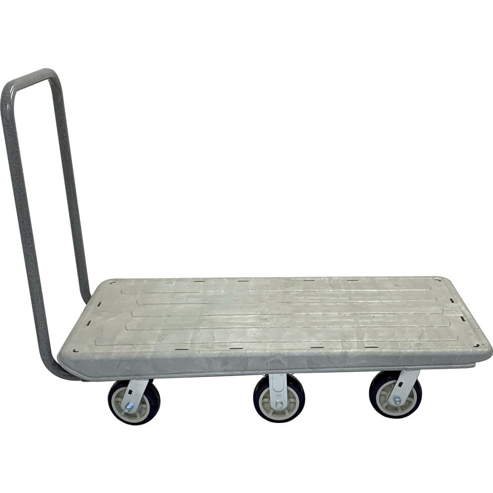 Bar, Panel & Platform Trucks, Truck Type: Flatbed , Load Capacity: 2400 , Platform Profile: Flushed , Platform Style: Solid , Height (Inch): 39-1/2  MPN:FB-NN2448PW6(KT