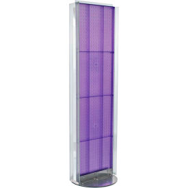 Global Approved 700256-PUR Pegboard Floor Stand W/5