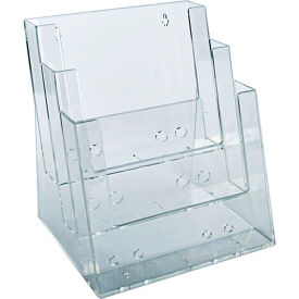 Global Approved 252378 Three-Tier Brochure Holder 9-1/4