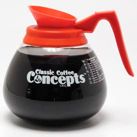 Classic Coffee Connections 27100 -12-Cup Glass Commercial Decanter Decaf 27100 - Pkg Qty 3