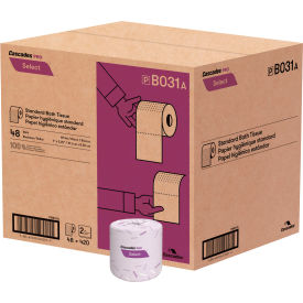 Cascades PRO® Select Standard Bath Tissue 2-Ply White 420 Sheets/Roll 48 Rolls/Case B031