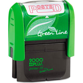 2000 PLUS® 2000 PLUS Green Line Message Stamp Posted 1 1/2 x 9/16 Red 098371