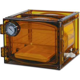 Bel-Art Lab Companion Amber Polycarbonate Cabinet Style Vacuum Desiccator 23 Liter 424004121