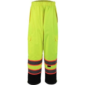 GSS Safety Class E Two Tone Rain Pants Lime 2XL/3XL 6715-2XL/3XL