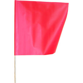 VizCon TrafFix Devices Reinforced Safety Flag True Red 24''x24'' 24024-FFR