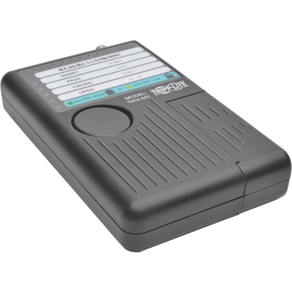 Tripp Lite Network Cable Continuity Tester Cat5/Cat6/6a RJ11 RJ45 USB BNC, T014001 MPN:T014-001