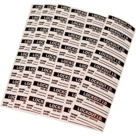 Lockout Identification Labels - Danger Do Not Remove This Lock IDL1 - Pkg Qty 5