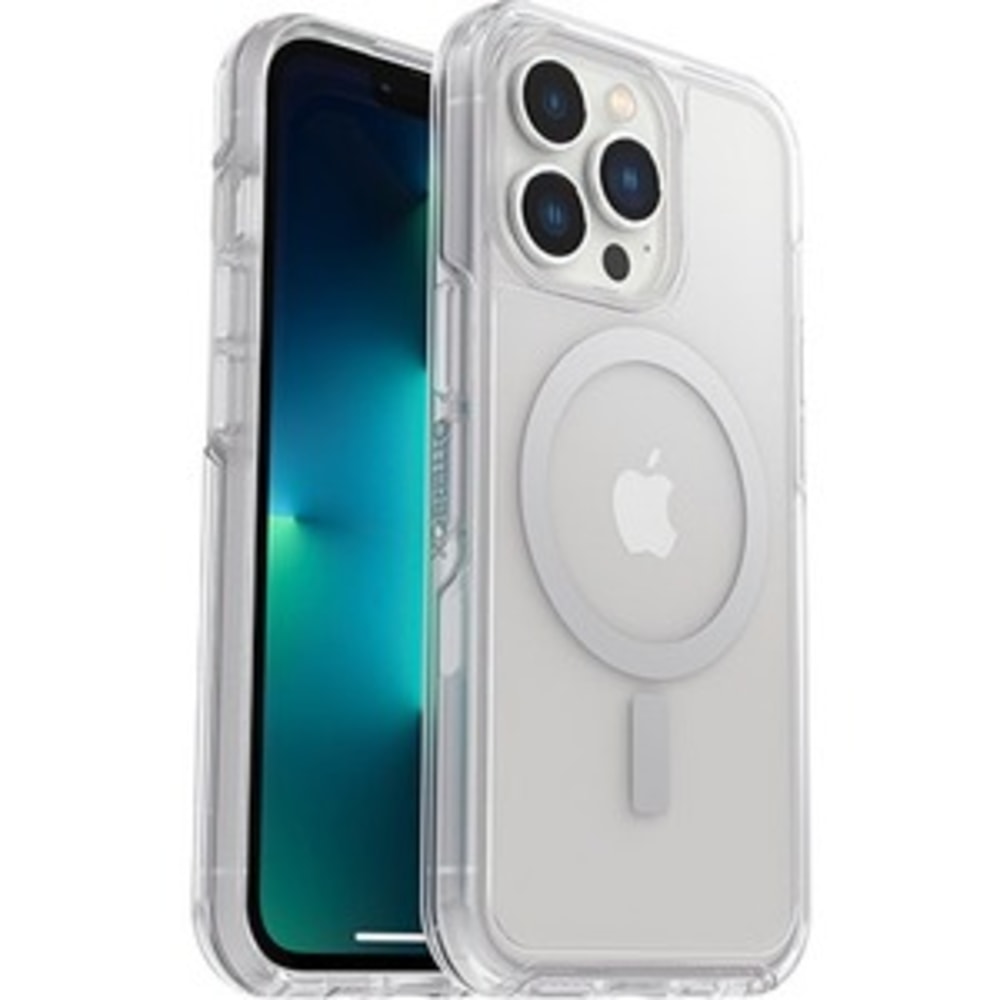 OtterBox iPhone 13 Pro Symmetry Series+ Clear Antimicrobial Case for MagSafe - For Apple iPhone 13 Pro Smartphone - Clear - Bump Resistant, Drop Resistant, Bacterial Resistant - Synthetic Rubber, Polycarbonate, Plastic - Retail (Min Order Qty 2) MPN:77-83