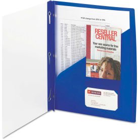 Smead® Clear Front Poly Report Cover With Tang Fasteners 8-1/2 x 11 Blue 5/Pack 86011