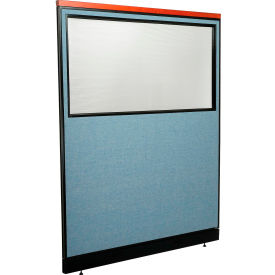 Interion® Deluxe Office Partition Panel w/Partial Window & Raceway 60-1/4