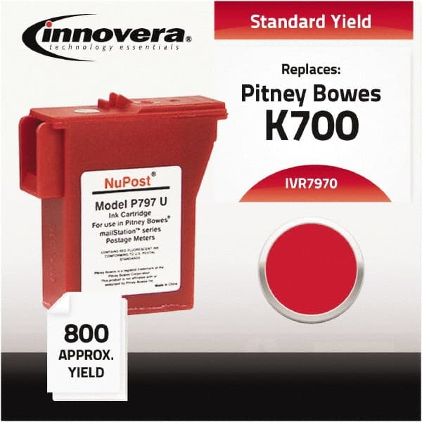 Innovera. Compatible with 797-0 Postage Meter, 800 Page-Yield, Red MPN:IVR7970