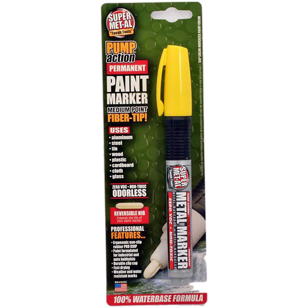 Markers & Paintsticks, Marker Type: Permanent Marker , For Use On: Various Industrial Applications  MPN:7000-YELLOW