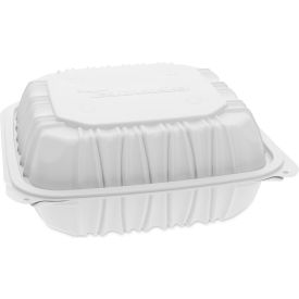 Pactiv Evergreen EarthChoice Vented Hinged Lid Container 8-1/2