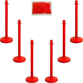 Mr. Chain® Medium Duty Plastic Stanchion Kit with 2