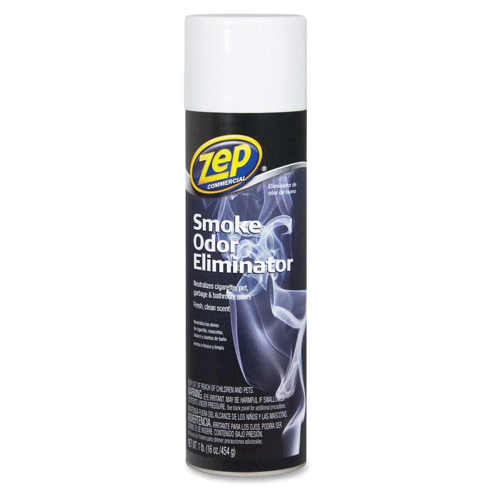Zep Professional Strength Smoke Odor Eliminator - Aerosol - 16 oz - Crisp Mountain Fresh - 12 / Carton - Odor Neutralizer MPN:ZUSOE16CT