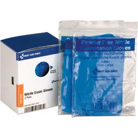 First Aid Only™ SmartCompliance™ Nitrile Lightweight Gloves One Size 2 Pairs/Box FAE-6018