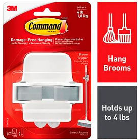 3M™ Command™ Broom and Mop Gripper Includes 1 Gripper and 2 Strips 7100255404