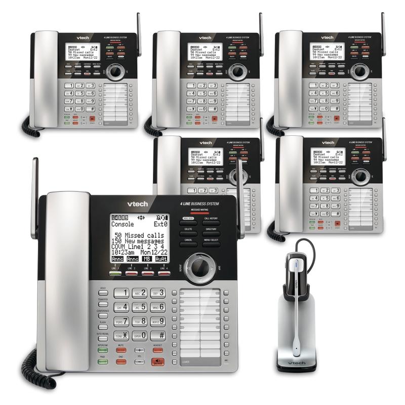 VTech CM18445 4-Line Small Business Office Phone System, 5-In-1 Bundle MPN:80-0916-00