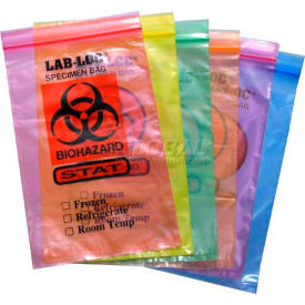 Reclosable 3-Wall Specimen Transfer Bag (Biohazard) 6