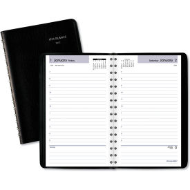 AT-A-GLANCE® DayMinder Daily Appointment Book 8 x 5 Black Cover 12-Month (Jan to Dec) 2026 SK4400