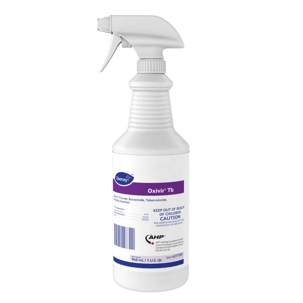Oxivir TB Disinfectant Spray, Clean Scent, 32 Oz, Case Of 12 MPN:4277285CT