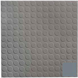Rubber Tile Low Profile Circular Design 50cm - Dark Gray 9923P150