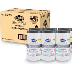 Clorox Healthcare® VersaSure Cleaner Disinfectant Wipes 1-Ply 6.75 x 8 (6) 85 Wipes/Canister 31757