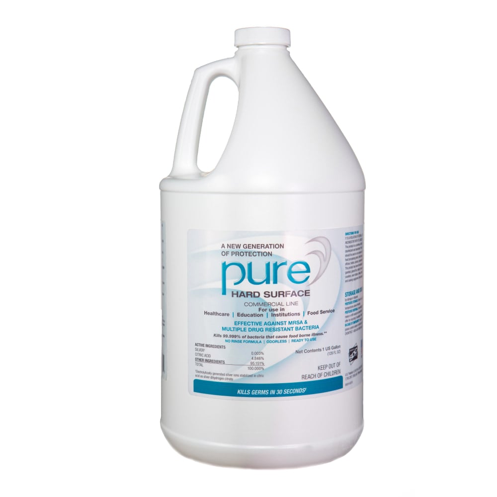 Pure Hard Surface Disinfectant, 1 Gallon (128 Oz), Clear, Case Of 2 Bottles MPN:08PHS