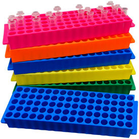 MTC™ Bio Fraction Collector Tube Rack For 1.5 ml/2 ml Tubes 80 Place Orange 5 Pack R1040-O